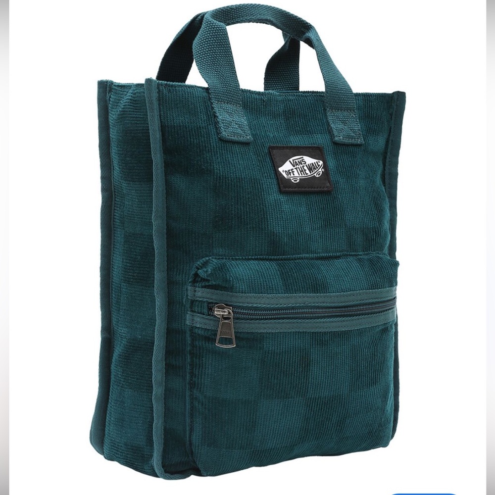 Vans Green Corduroy Mini Backpack - Casual Bag - Picture 3 of 13